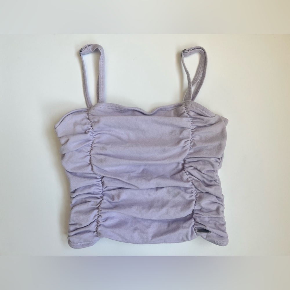 Hollister Lavender Ruched Crop Top - Adult XS